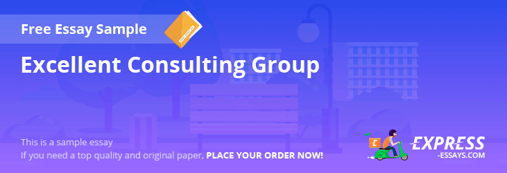 Free «Excellent Consulting Group» Essay Sample